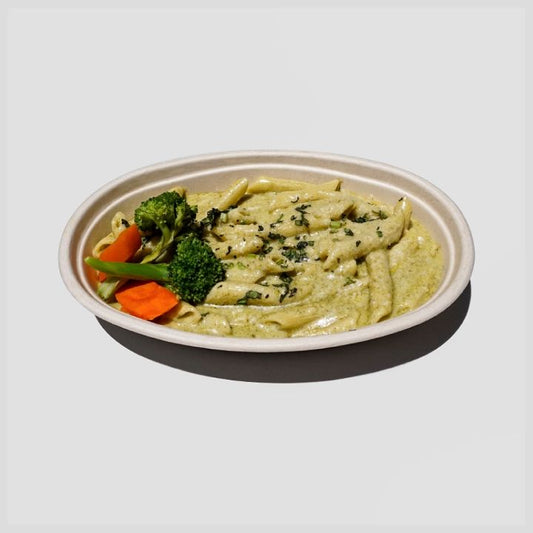 Penne Pasta with Pesto Cream (Veg)