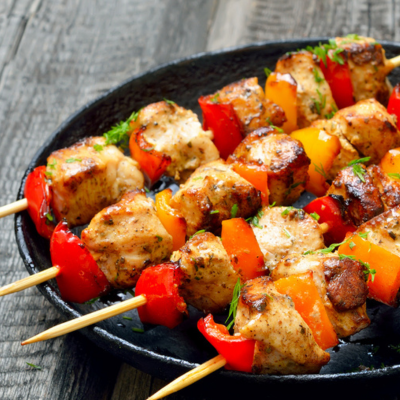 Mediterranean Mini Chicken Kebabs Platter